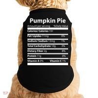 Pumpkin Pie Nutritional Facts Funny Thanksgiving Doggie Tank thumb 0