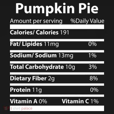 Pumpkin Pie Nutritional Facts Funny Thanksgiving Flexfit Unipanel Trucker Cap