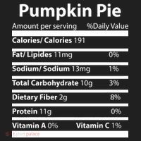 Pumpkin Pie Nutritional Facts Funny Thanksgiving Beanie thumb 2