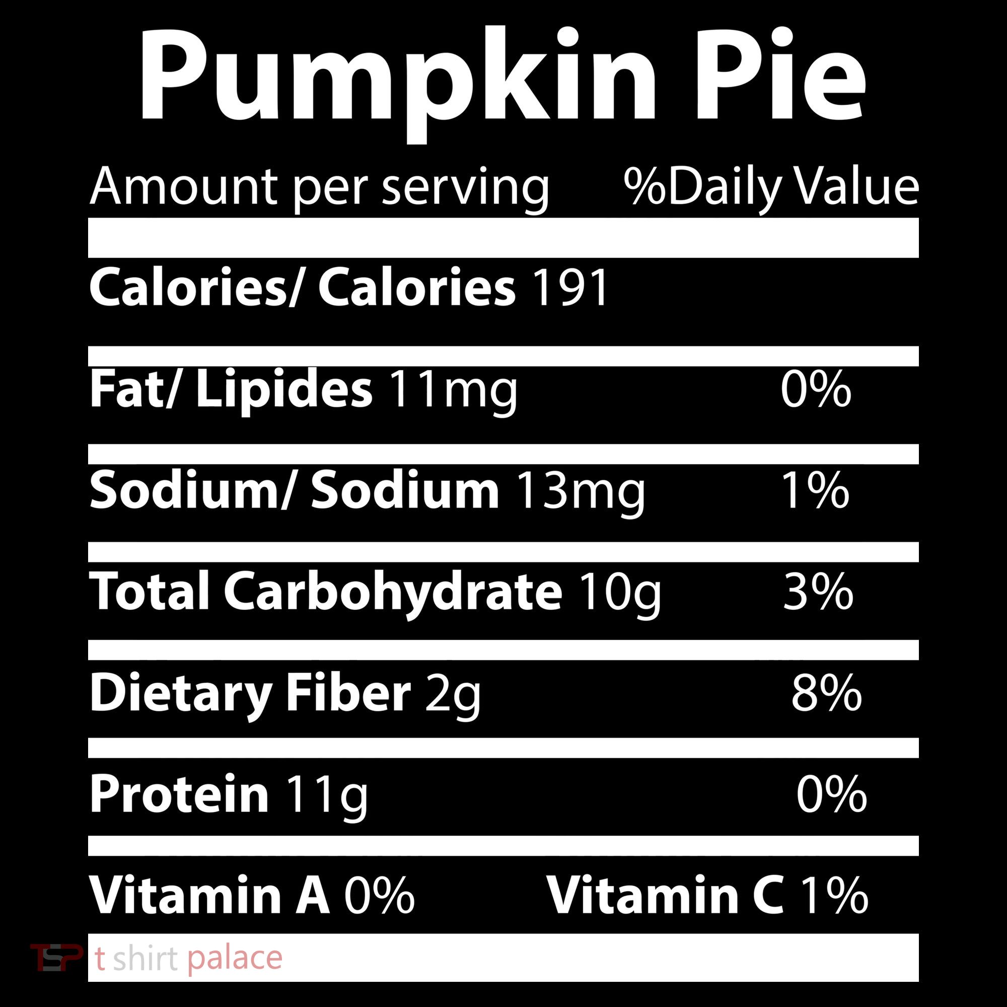 Pumpkin Pie Nutritional Facts Funny Thanksgiving Kids Sweatshirt