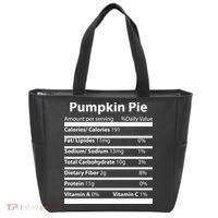 Pumpkin Pie Nutritional Facts Funny Thanksgiving Tote Bag thumb 0