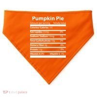 Pumpkin Pie Nutritional Facts Funny Thanksgiving USA-Made Doggie Bandana thumb 0
