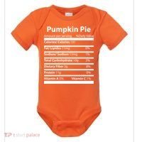 Pumpkin Pie Nutritional Facts Funny Thanksgiving Baby Bodysuit thumb 0