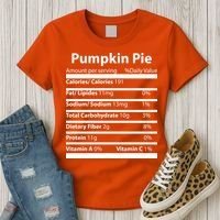 Pumpkin Pie Nutritional Facts Funny Thanksgiving Women's T-Shirt thumb 3