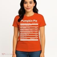 Pumpkin Pie Nutritional Facts Funny Thanksgiving Women's T-Shirt thumb 4