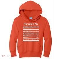 Pumpkin Pie Nutritional Facts Funny Thanksgiving Kids Hoodie thumb 0