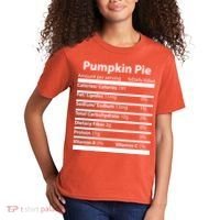 Pumpkin Pie Nutritional Facts Funny Thanksgiving Kids T-Shirt thumb 2