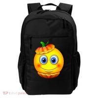 Pumpkin Smiley Emoji Backpack thumb 0