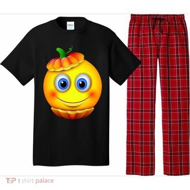 Pumpkin Smiley Emoji Pajama Set