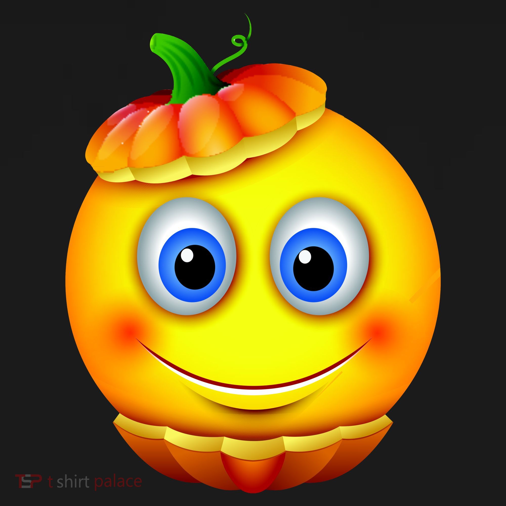 Pumpkin Smiley Emoji Polo