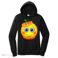 Pumpkin Smiley Emoji Women's Hoodie thumb 0