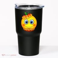 Pumpkin Smiley Emoji Tumbler thumb 0