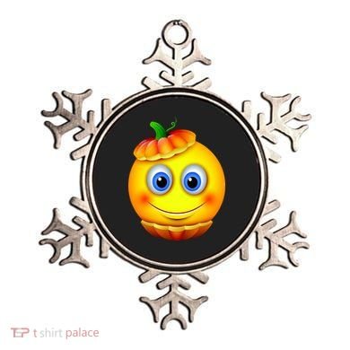 Pumpkin Smiley Emoji Ornament
