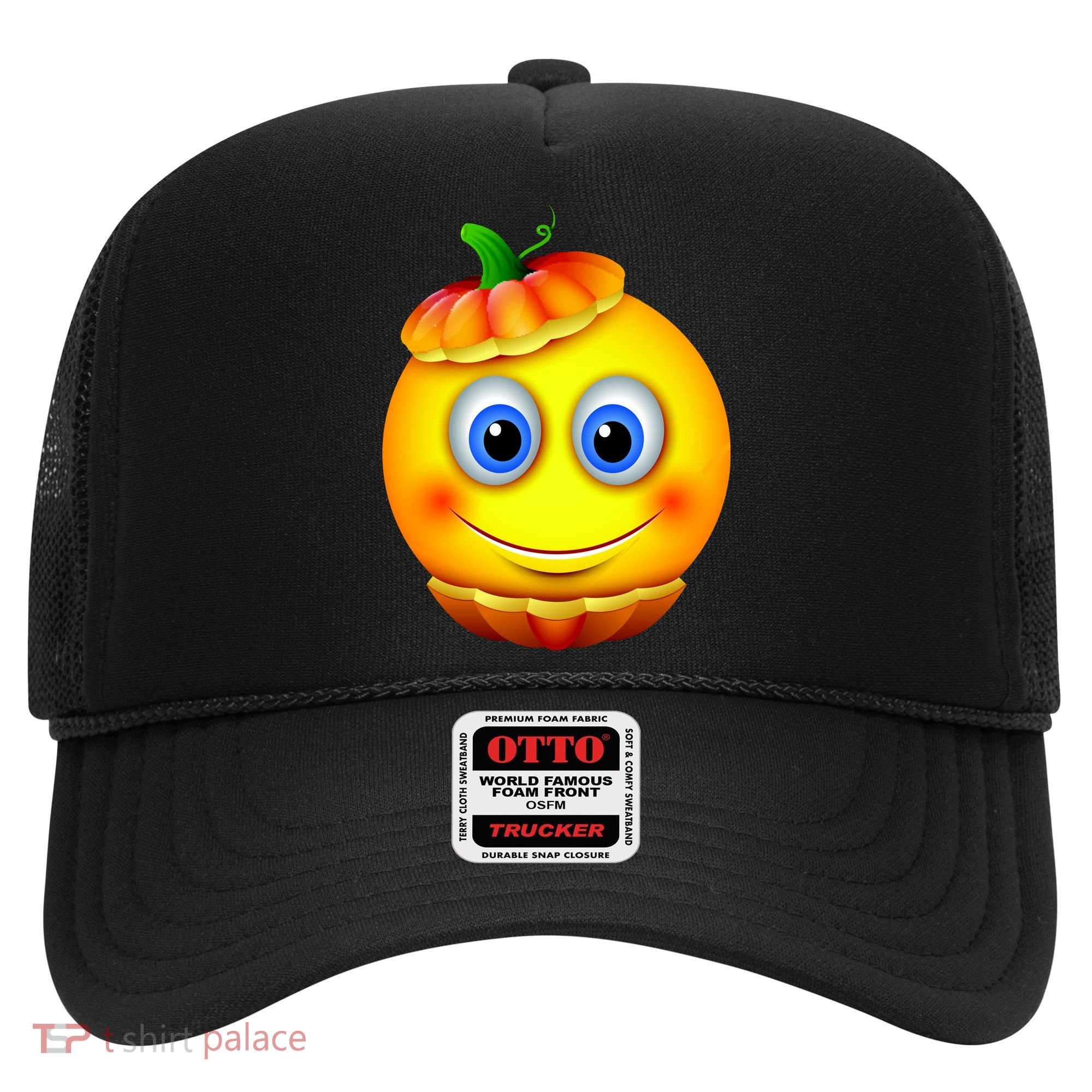 Pumpkin Smiley Emoji Hat