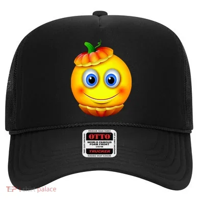 Pumpkin Smiley Emoji Hat