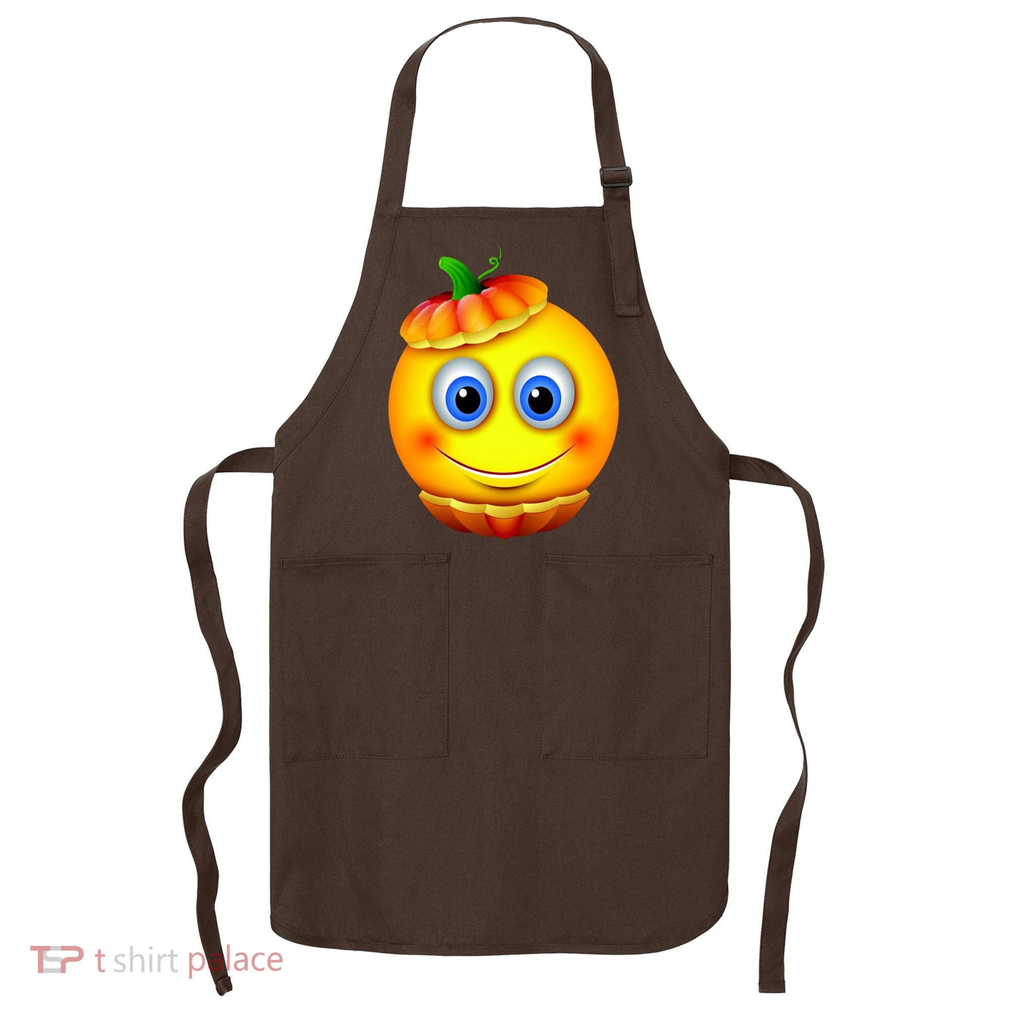 Pumpkin Smiley Emoji Apron