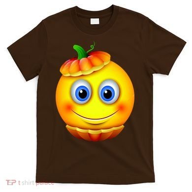 Pumpkin Smiley Emoji T-Shirt