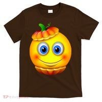 Pumpkin Smiley Emoji T-Shirt thumb 0