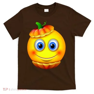 Pumpkin Smiley Emoji T-Shirt