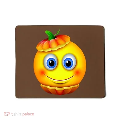 Pumpkin Smiley Emoji Mousepad