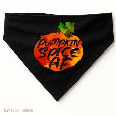 Pumpkin Spice AF USA-Made Doggie Bandana