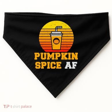 Pumpkin Spice AF1 USA-Made Doggie Bandana