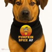 Pumpkin Spice AF1 USA-Made Doggie Bandana thumb 1