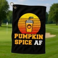 Pumpkin Spice AF1 Golf Towel thumb 1
