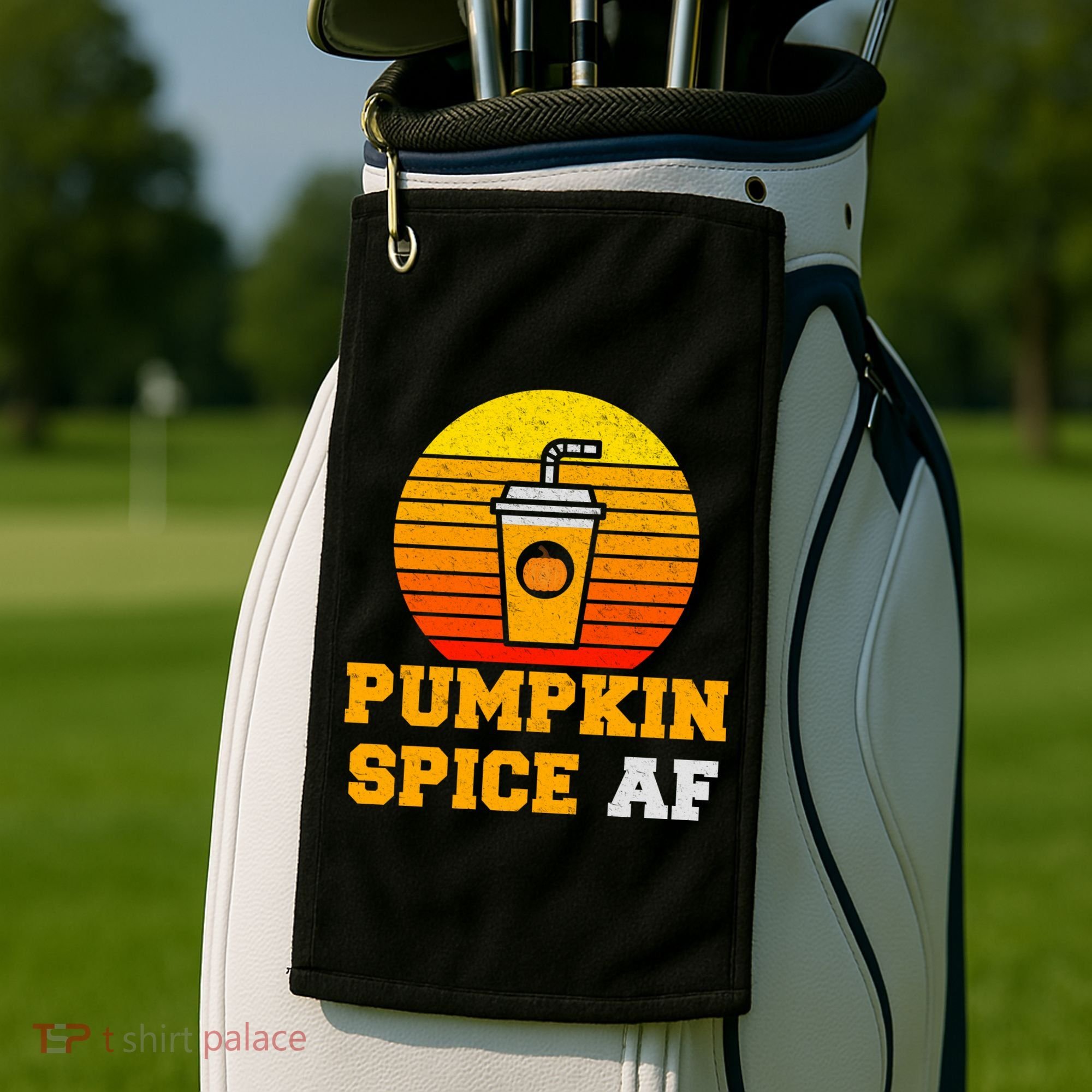 Pumpkin Spice AF1 Golf Towel