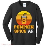 Pumpkin Spice AF1 Kids Long Sleeve Shirt thumb 0