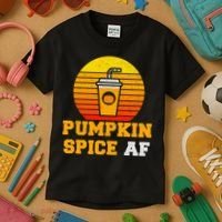Pumpkin Spice AF1 Kids T-Shirt thumb 3