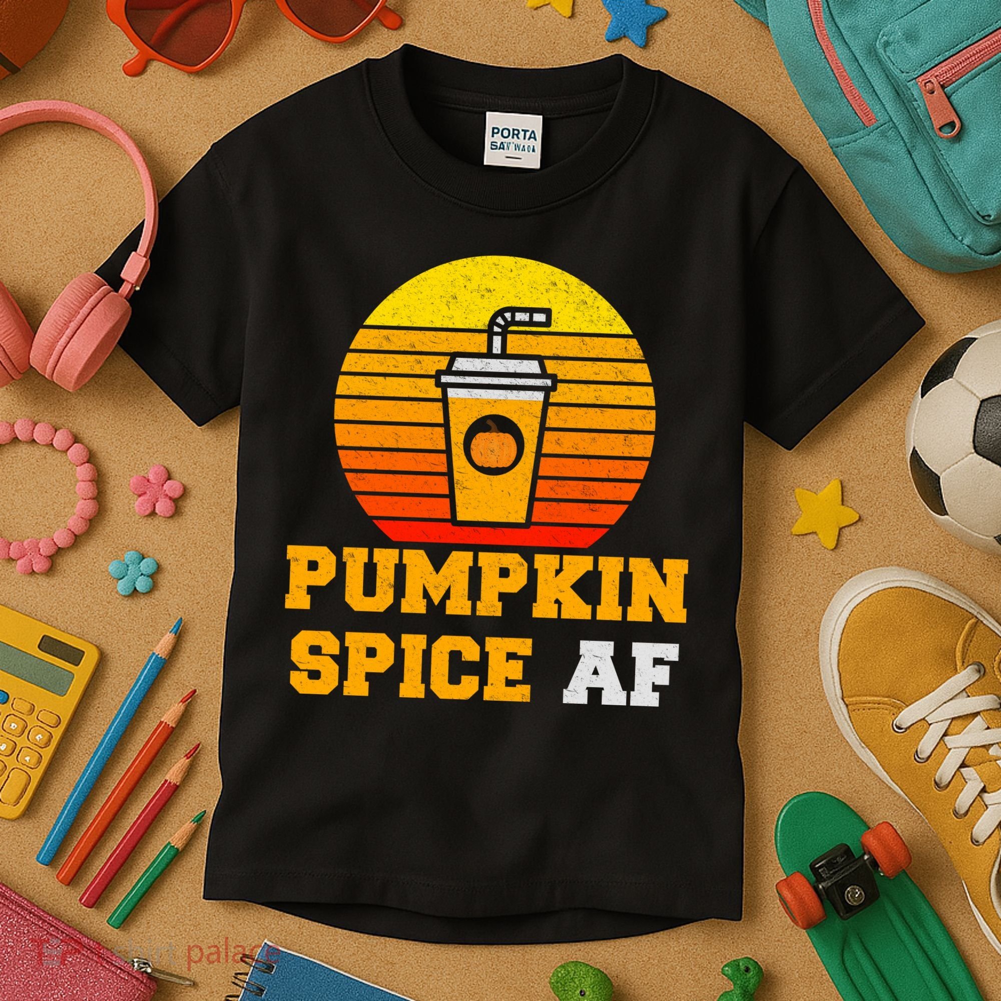 Pumpkin Spice AF1 Kids T-Shirt