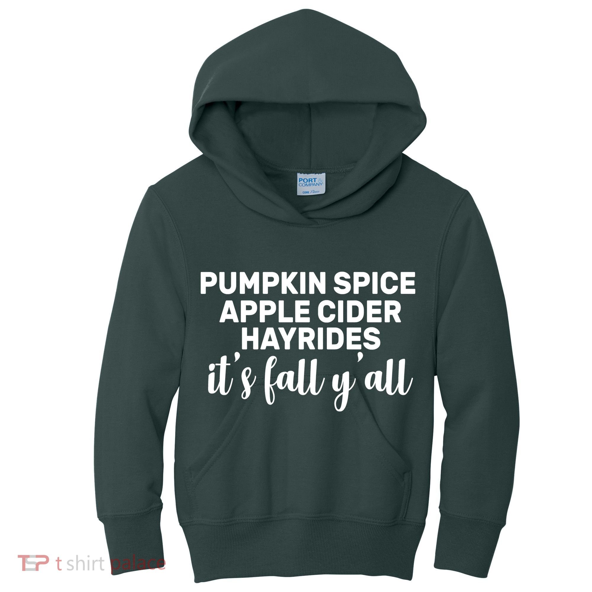  Pumpkin Spice It's Fall Y'all Kids Hoodie