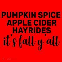  Pumpkin Spice It's Fall Y'all Santa Hat thumb 1