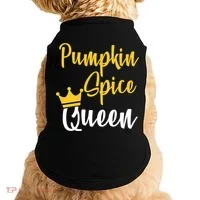Pumpkin Spice Queen Doggie Tank thumb 0