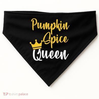 Pumpkin Spice Queen USA-Made Doggie Bandana