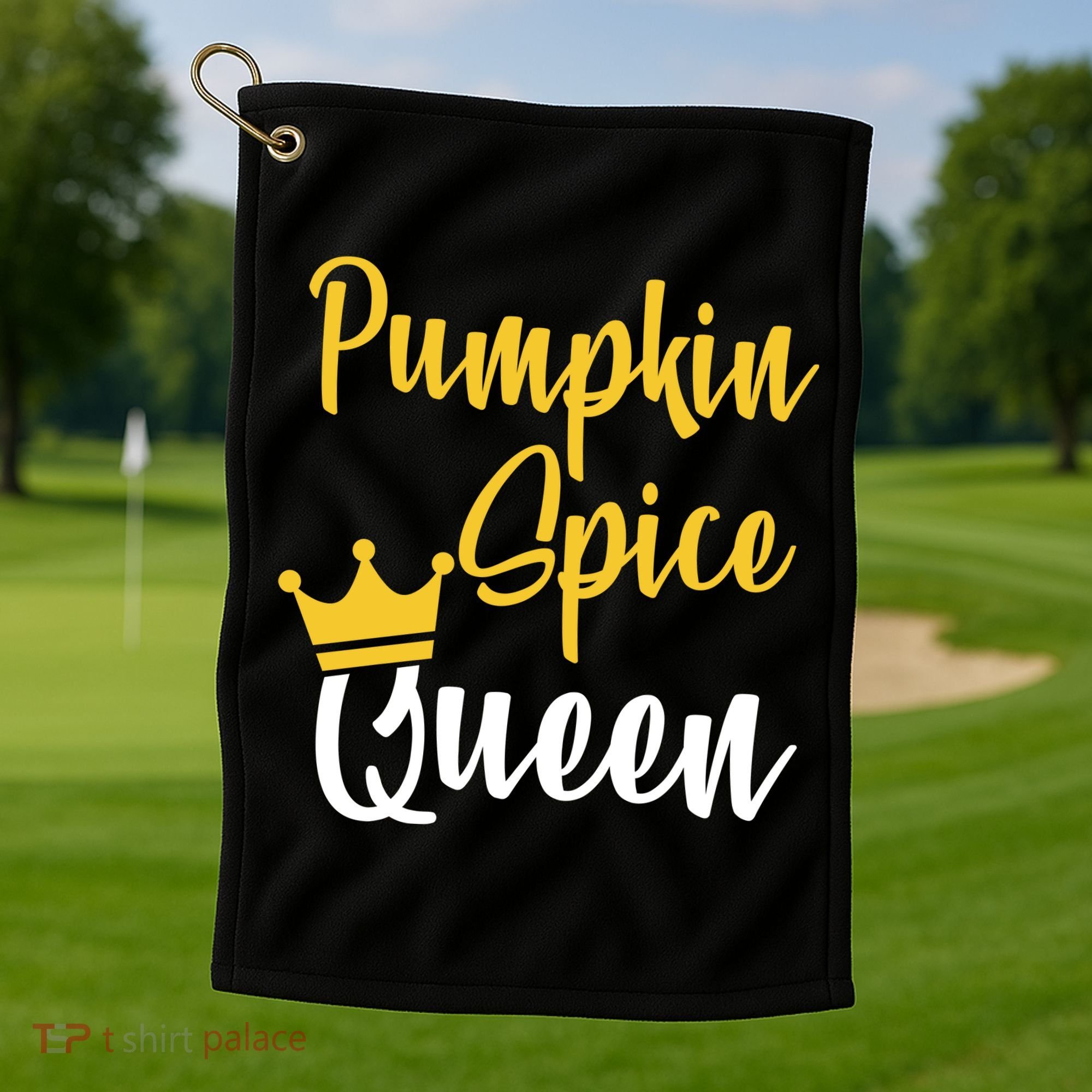 Pumpkin Spice Queen Golf Towel