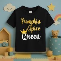 Pumpkin Spice Queen Toddler T-Shirt thumb 3