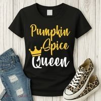 Pumpkin Spice Queen Women's T-Shirt thumb 3