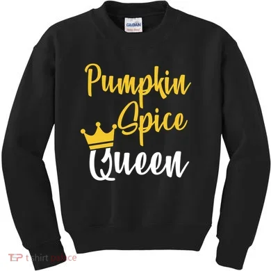 Pumpkin Spice Queen Kids Sweatshirt