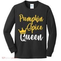 Pumpkin Spice Queen Kids Long Sleeve Shirt thumb 0