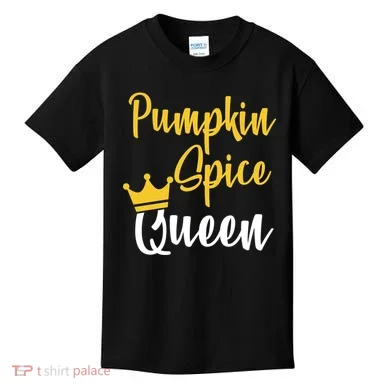 Pumpkin Spice Queen Kids T-Shirt