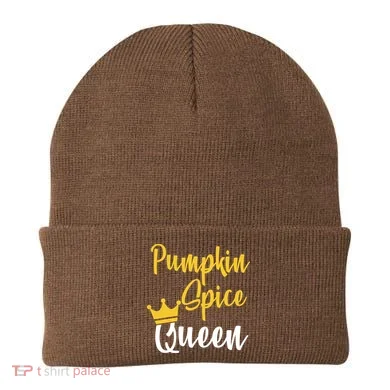 Pumpkin Spice Queen Beanie