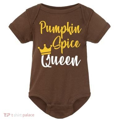 Pumpkin Spice Queen Baby Bodysuit