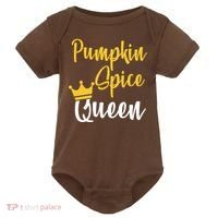 Pumpkin Spice Queen Baby Bodysuit thumb 0