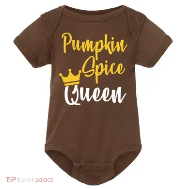 Pumpkin Spice Queen Baby Bodysuit