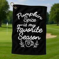 Pumpkin Spice Season Golf Towel thumb 1