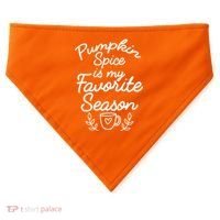 Pumpkin Spice Season USA-Made Doggie Bandana thumb 0