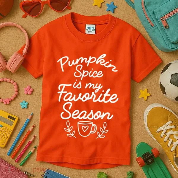 Pumpkin Spice Season Kids T-Shirt