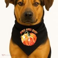 Pumpkin Spice Spice Baby USA-Made Doggie Bandana thumb 1
